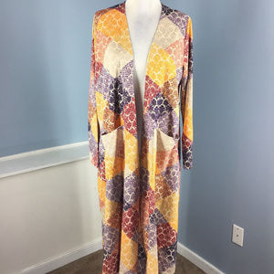 Lularoe Sarah NWT Patchwork Scroll UNICORN M